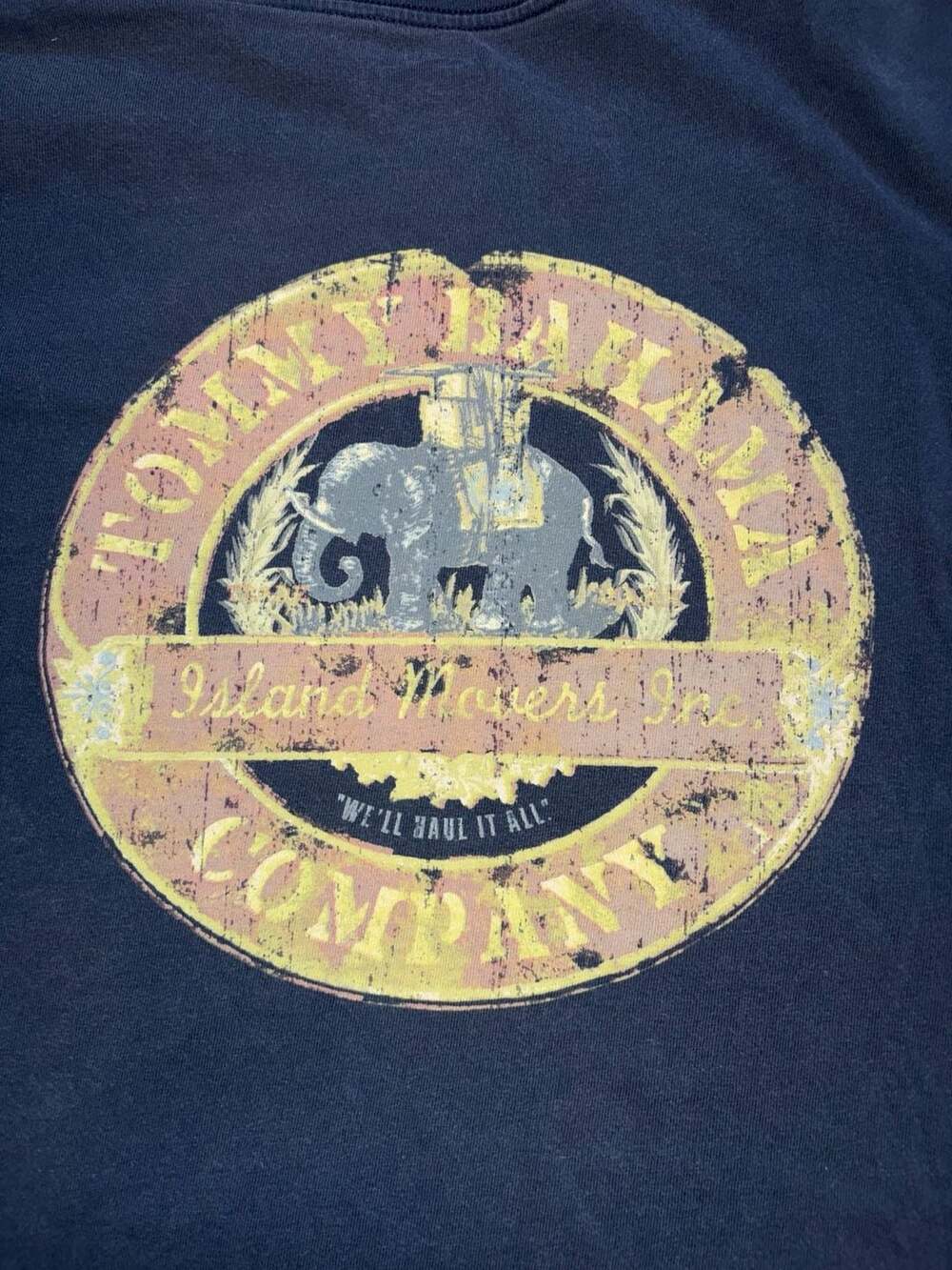 Tommy Bahama Island Movers T-Shirt Size XL Blue Graphic Cotton